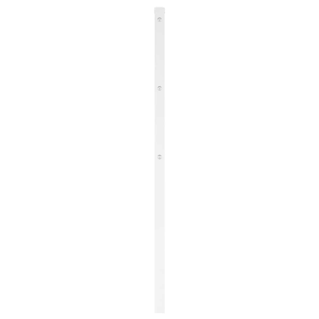 vidaXL Metalowe wymienne wezgłowie, białe, 150 cm