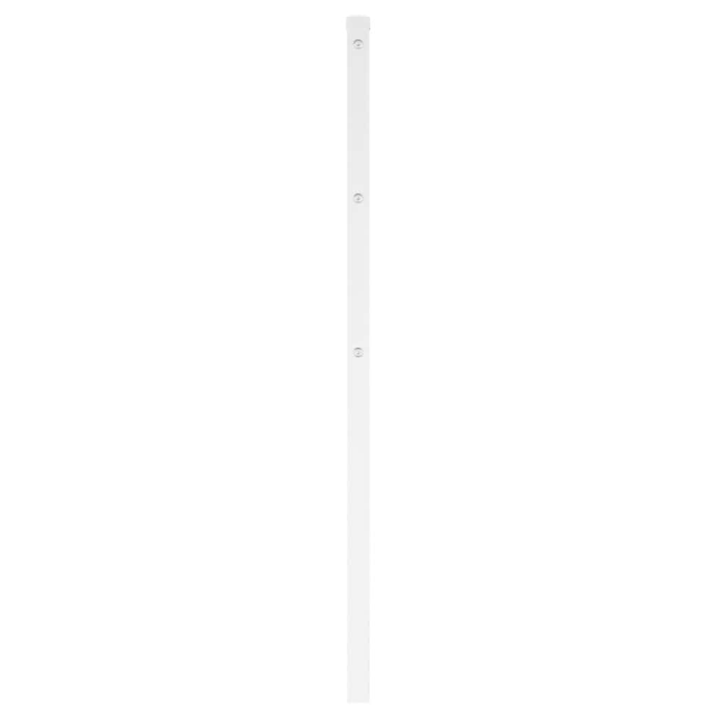 vidaXL Metalowe wymienne wezgłowie, białe, 160 cm