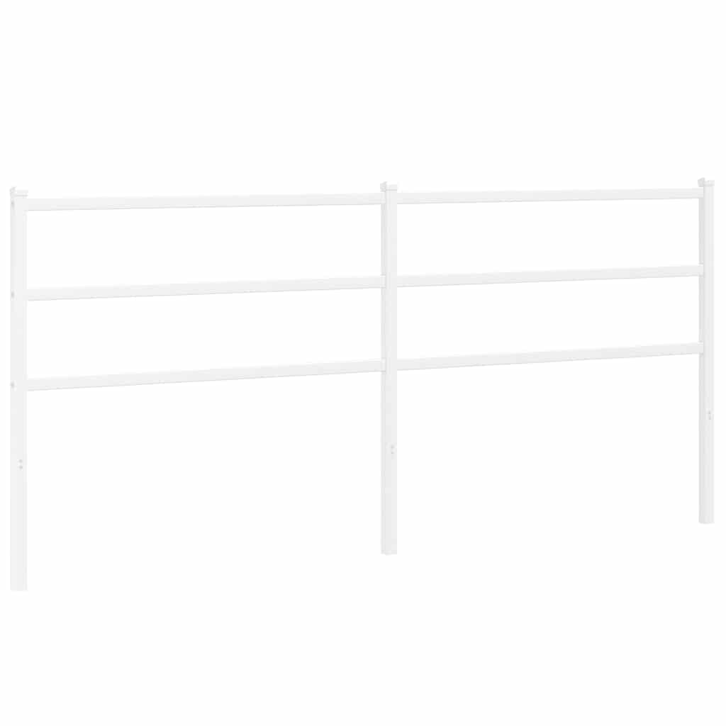 vidaXL Metalowe wymienne wezgłowie, białe, 200 cm