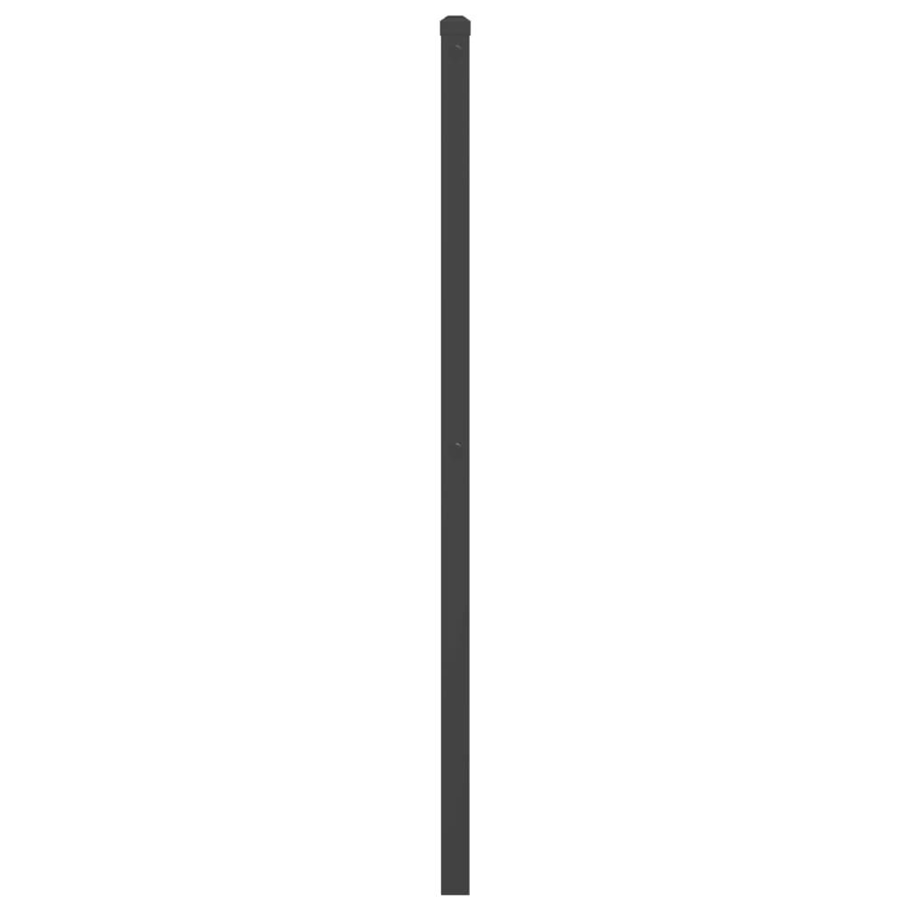 vidaXL Metalowe wymienne wezgłowie, czarne, 180 cm