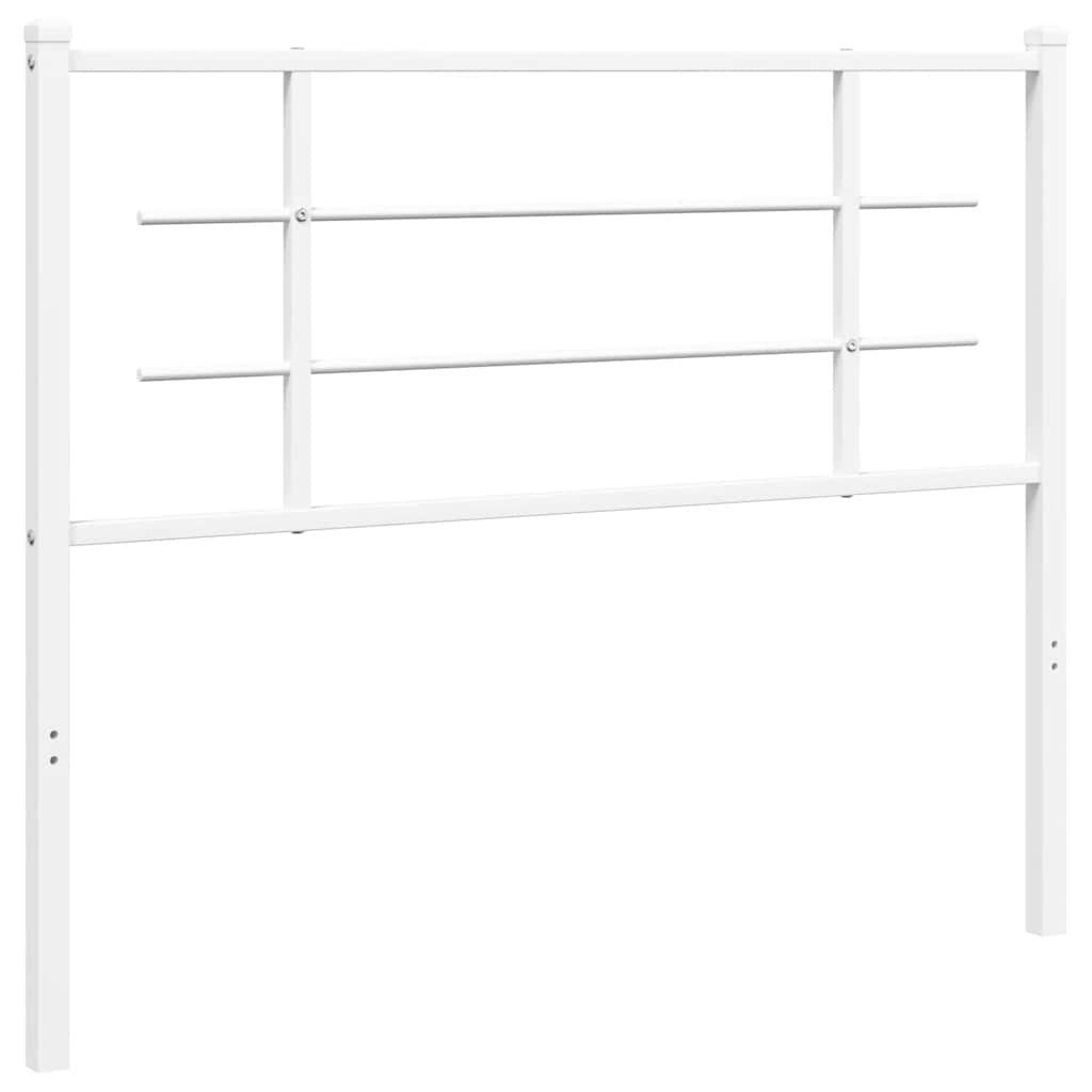 vidaXL Metalowe wymienne wezgłowie, białe, 107 cm