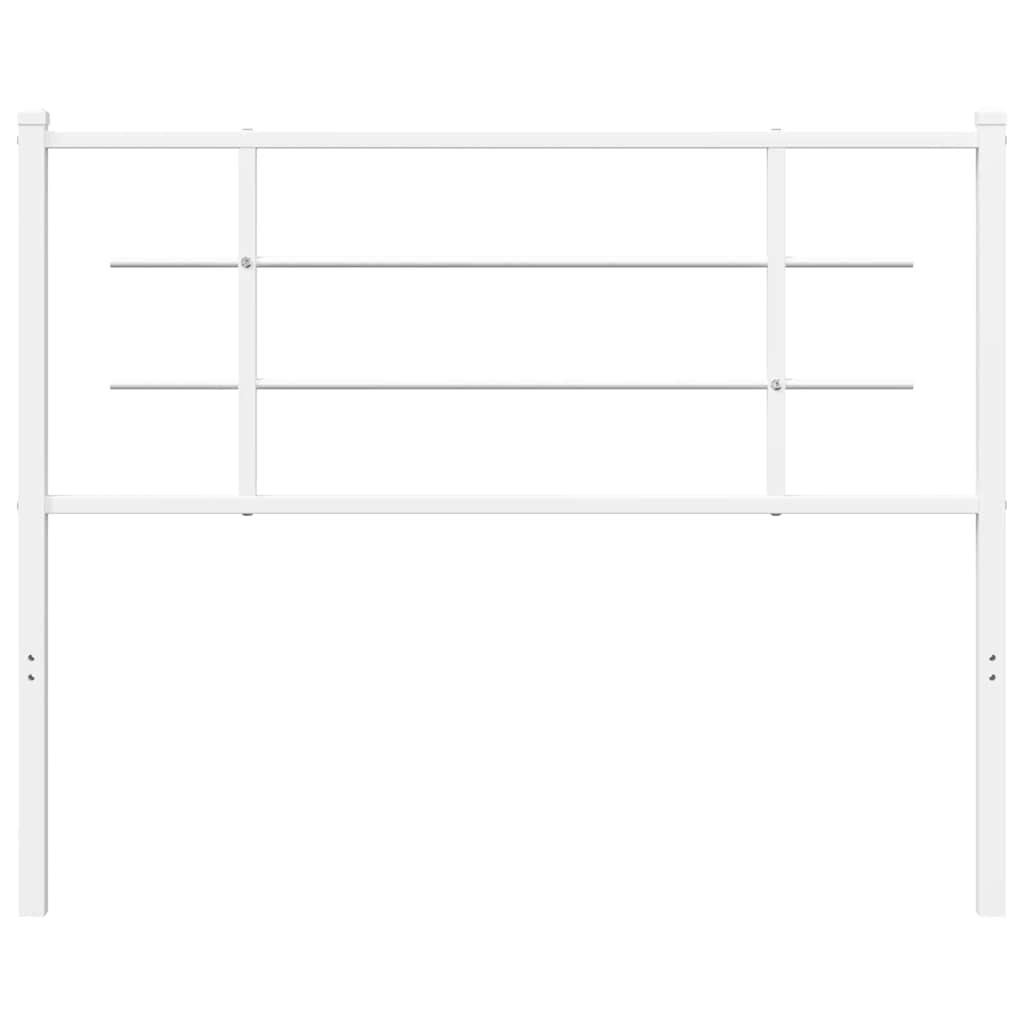 vidaXL Metalowe wymienne wezgłowie, białe, 107 cm