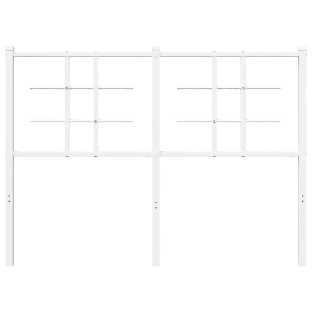 vidaXL Metalowe wymienne wezgłowie, białe, 120 cm