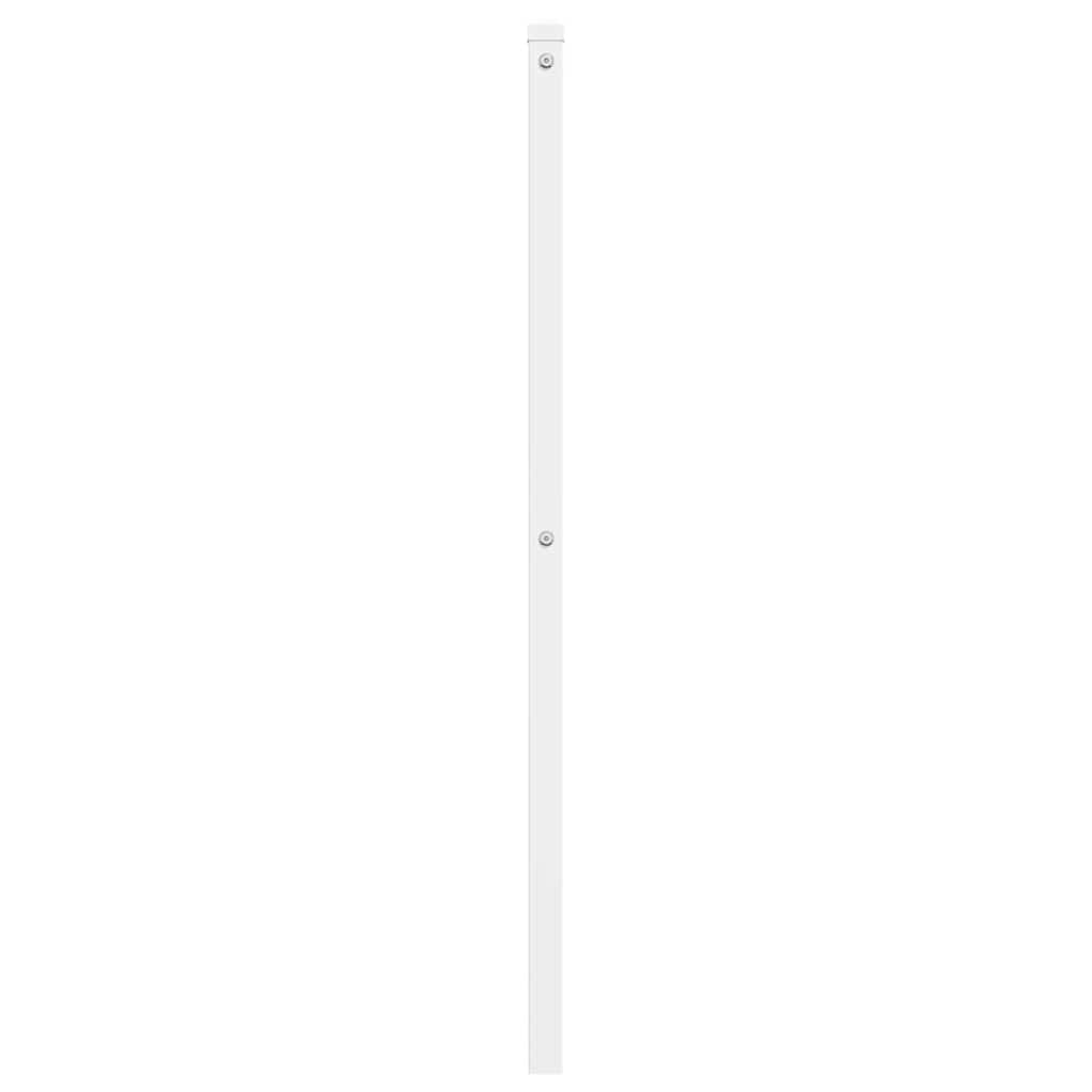 vidaXL Metalowe wymienne wezgłowie, białe, 120 cm