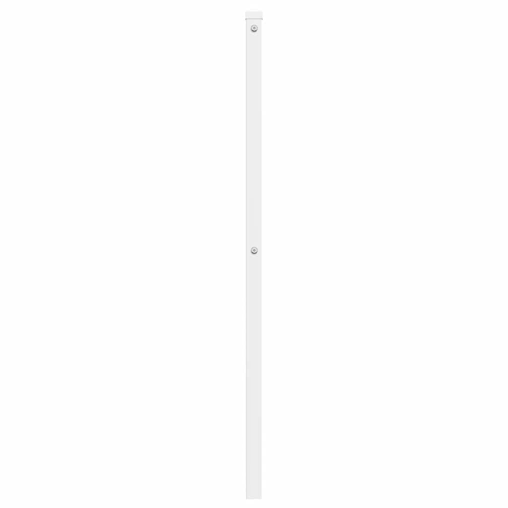 vidaXL Metalowe wymienne wezgłowie, białe, 135 cm