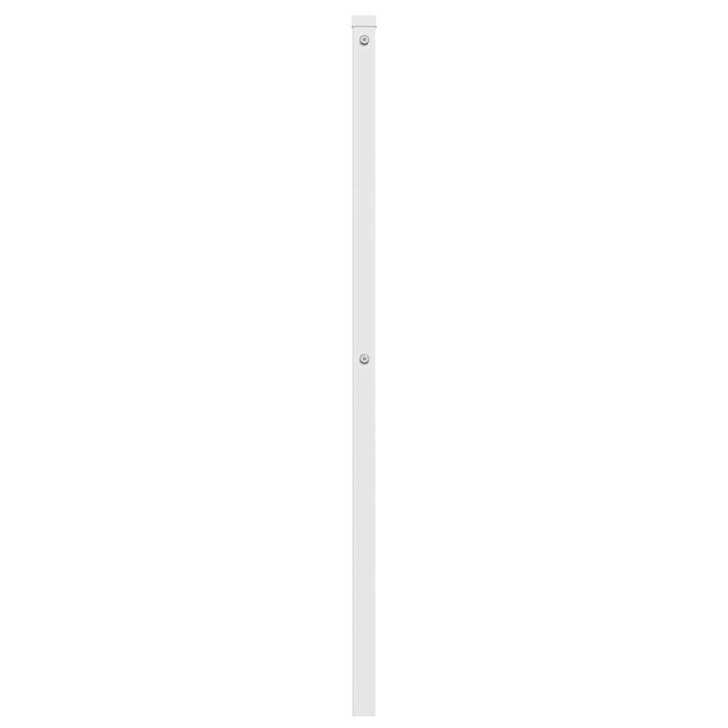vidaXL Metalowe wymienne wezgłowie, białe, 160 cm