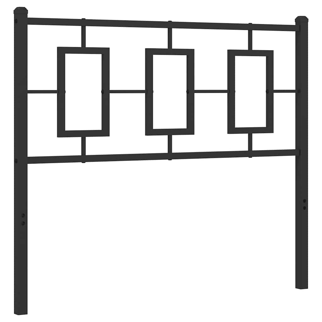 vidaXL Metalowe wymienne wezgłowie, czarne, 100 cm