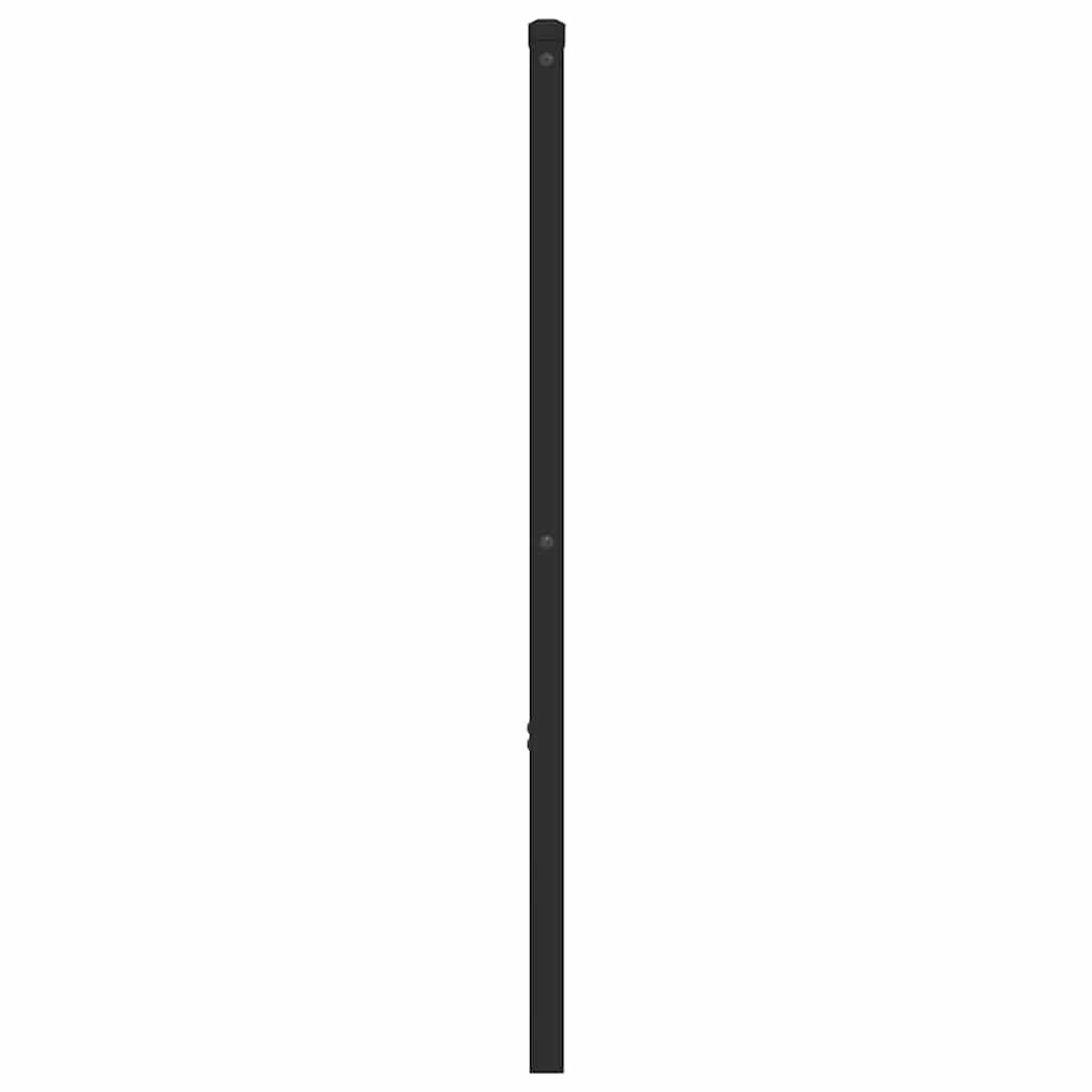 vidaXL Metalowe wymienne wezgłowie, czarne, 193 cm