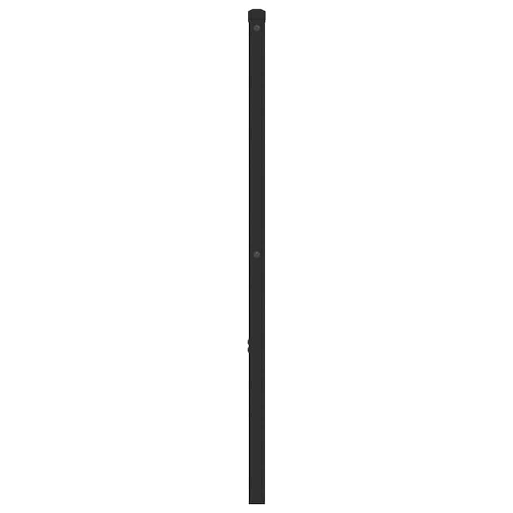 vidaXL Metalowe wymienne wezgłowie, czarne, 200 cm