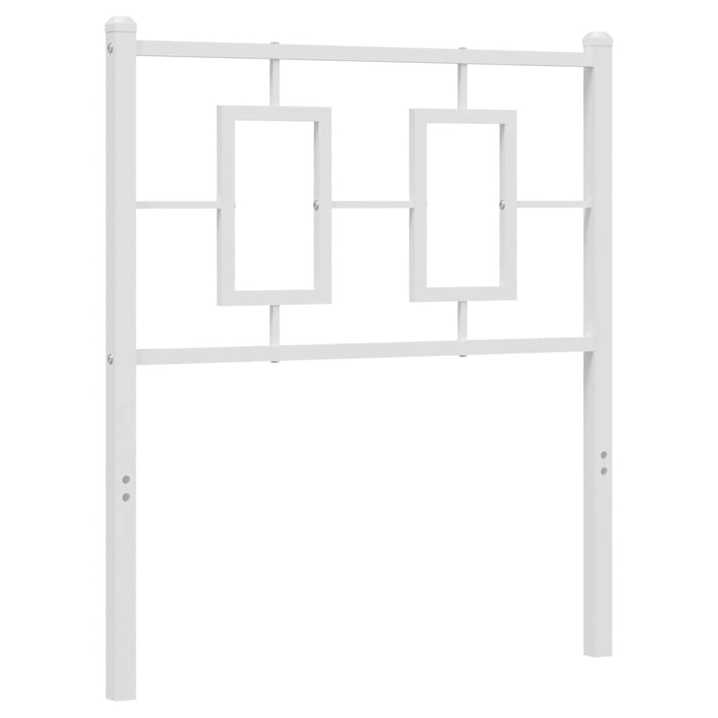 vidaXL Metalowe wymienne wezgłowie, białe, 75 cm