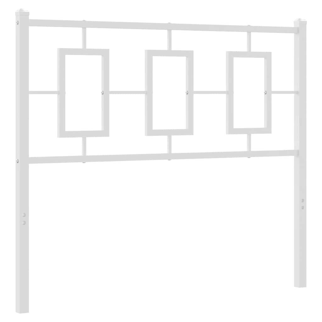 vidaXL Metalowe wymienne wezgłowie, białe, 100 cm