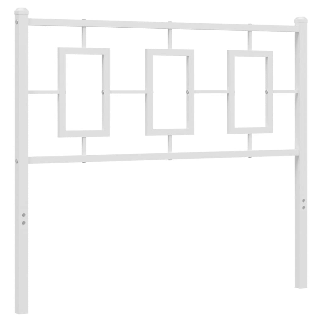 vidaXL Metalowe wymienne wezgłowie, białe, 100 cm