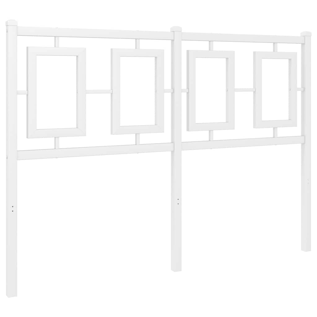 vidaXL Metalowe wymienne wezgłowie, białe, 120 cm