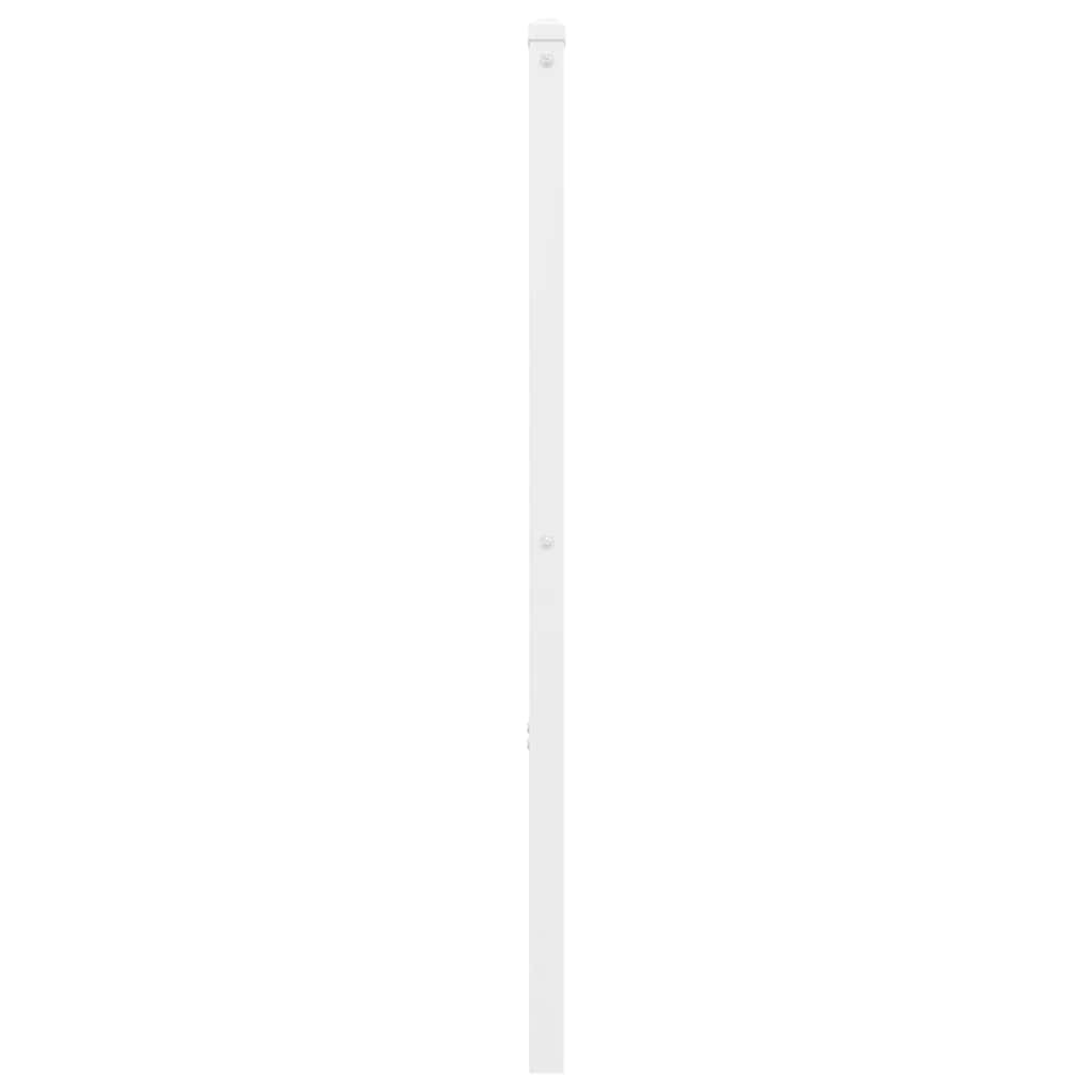 vidaXL Metalowe wymienne wezgłowie, białe, 120 cm