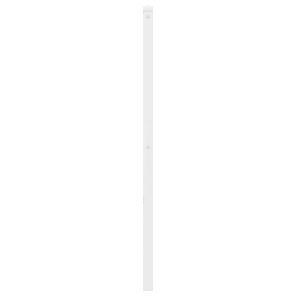 vidaXL Metalowe wymienne wezgłowie, białe, 180 cm