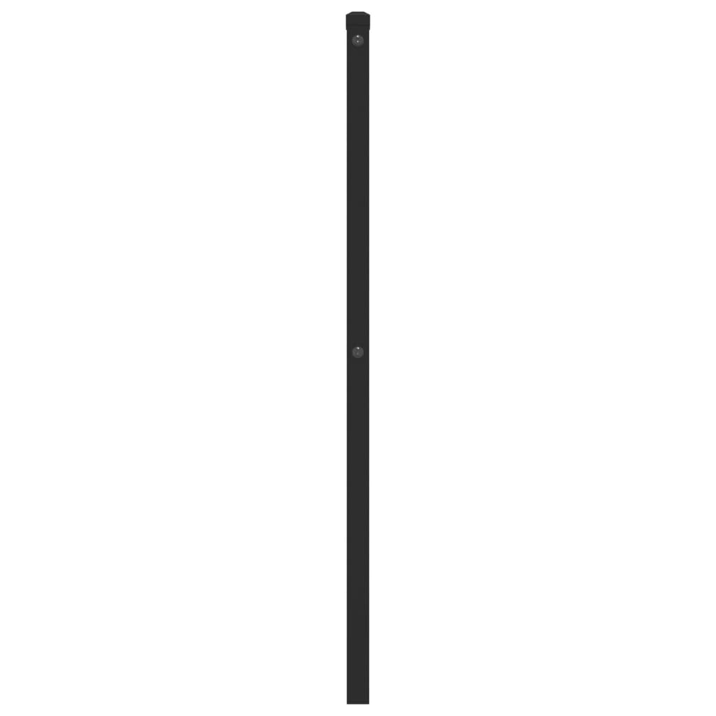 vidaXL Metalowe wymienne wezgłowie, czarne, 80 cm