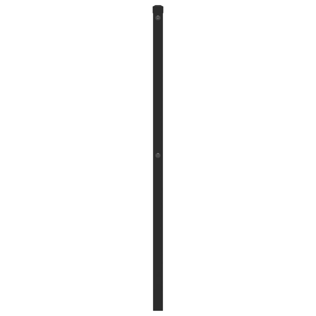 vidaXL Metalowe wymienne wezgłowie, czarne, 100 cm