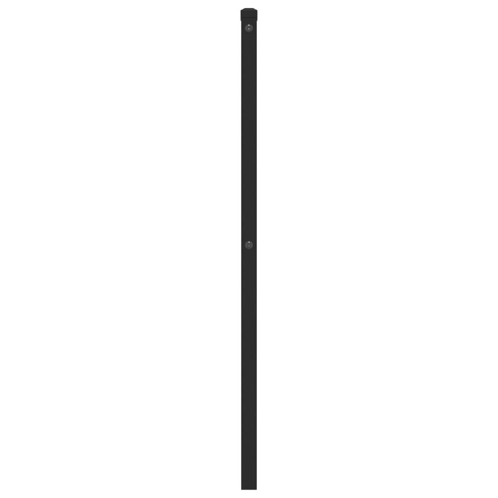 vidaXL Metalowe wymienne wezgłowie, czarne, 107 cm