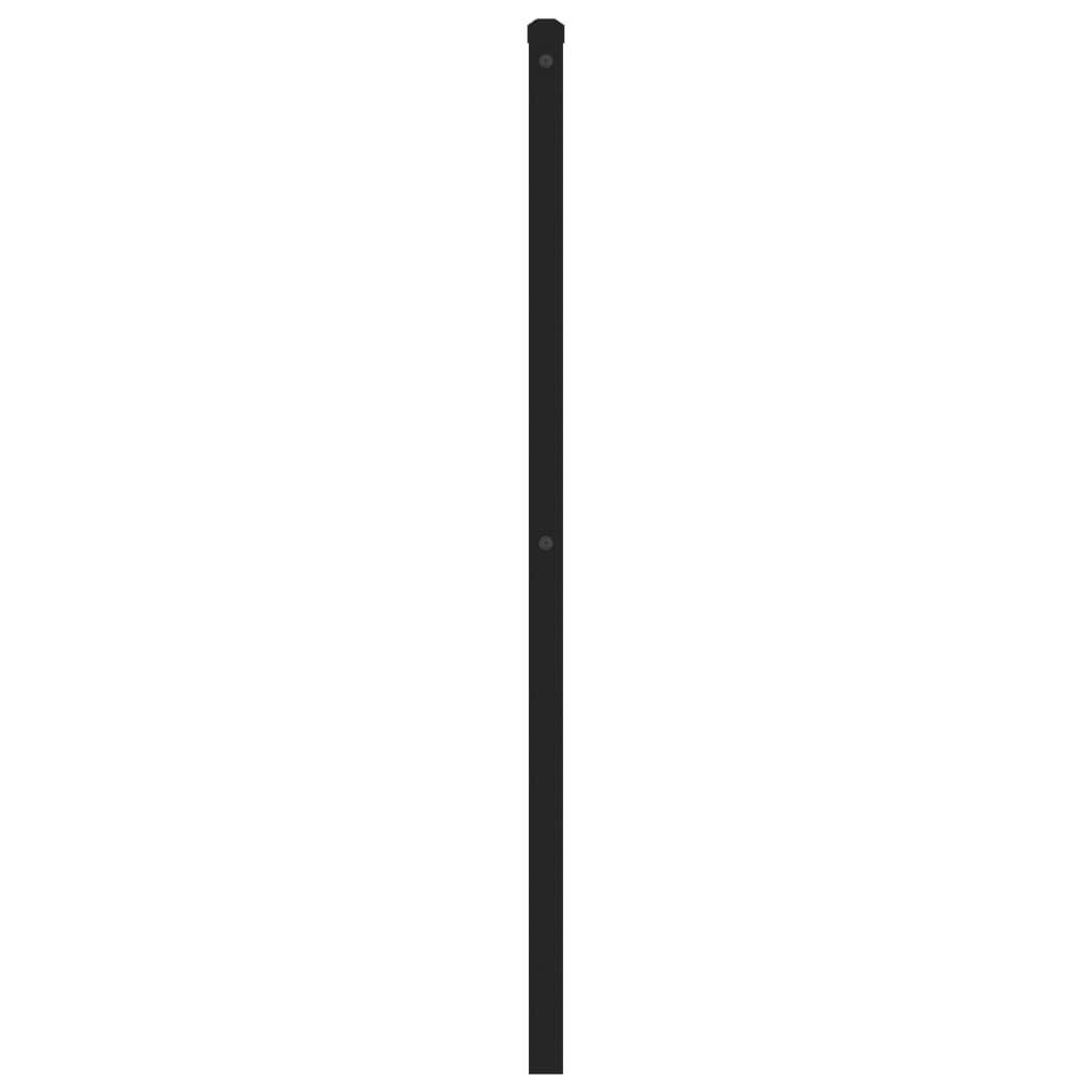 vidaXL Metalowe wymienne wezgłowie, czarne, 180 cm