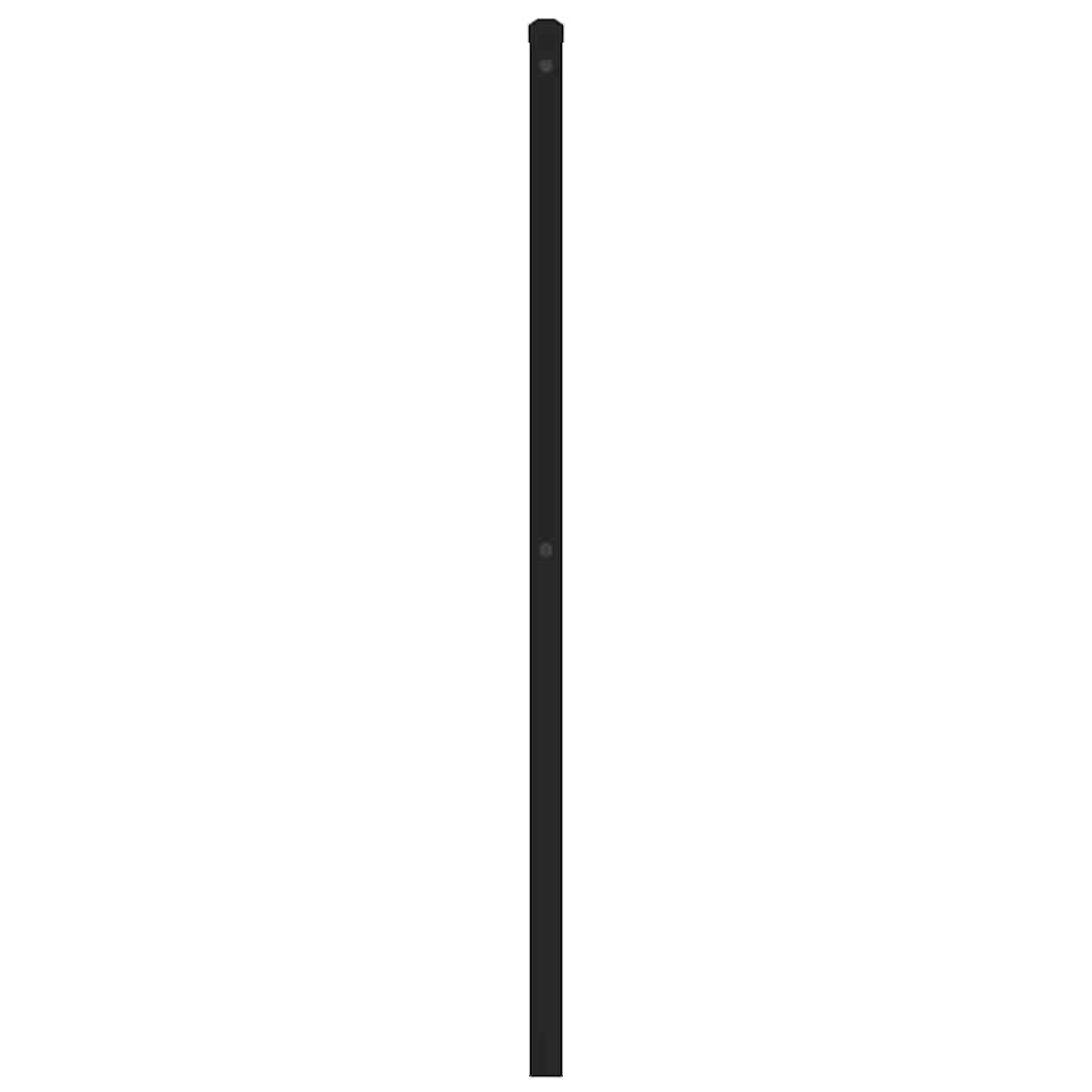 vidaXL Metalowe wymienne wezgłowie, czarne, 200 cm