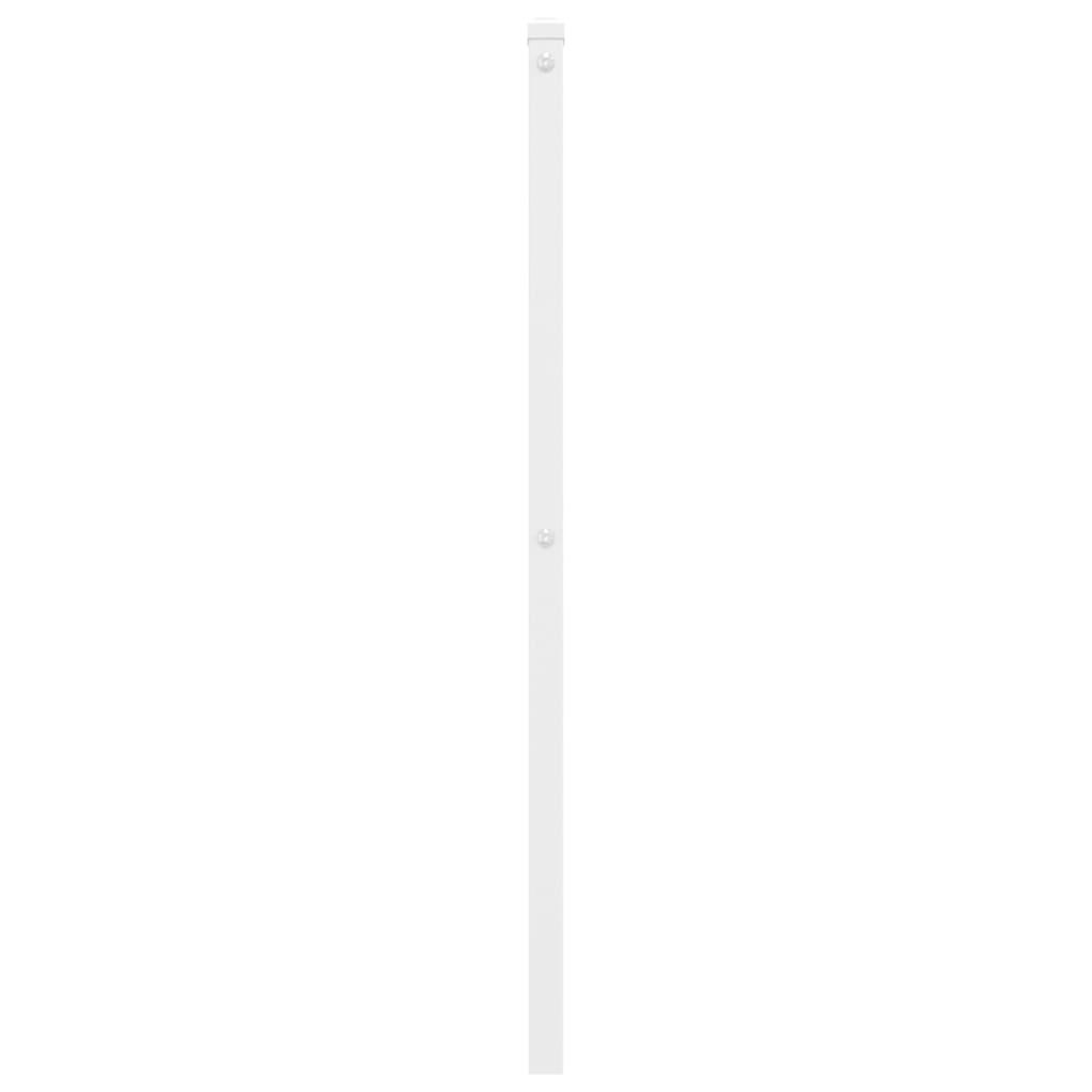 vidaXL Metalowe wymienne wezgłowie, białe, 80 cm