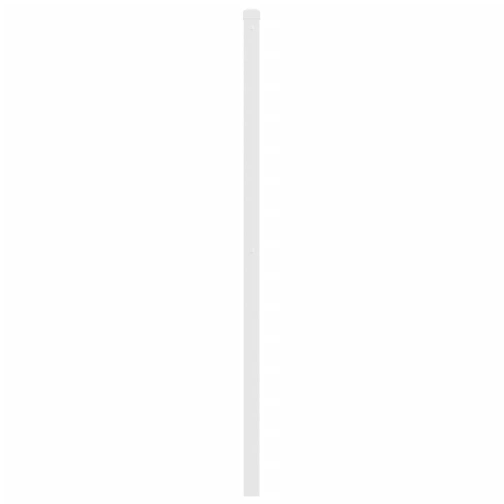 vidaXL Metalowe wymienne wezgłowie, białe, 140 cm