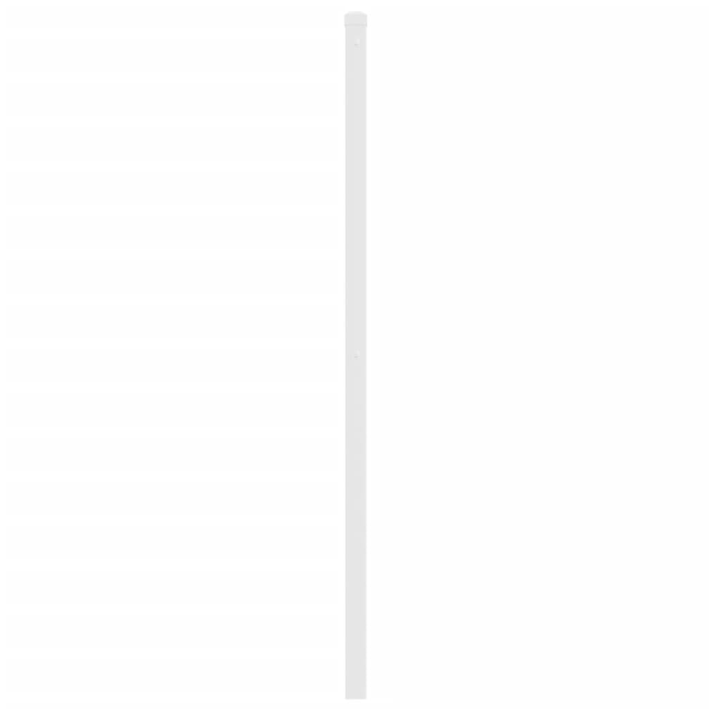 vidaXL Metalowe wymienne wezgłowie, białe, 150 cm