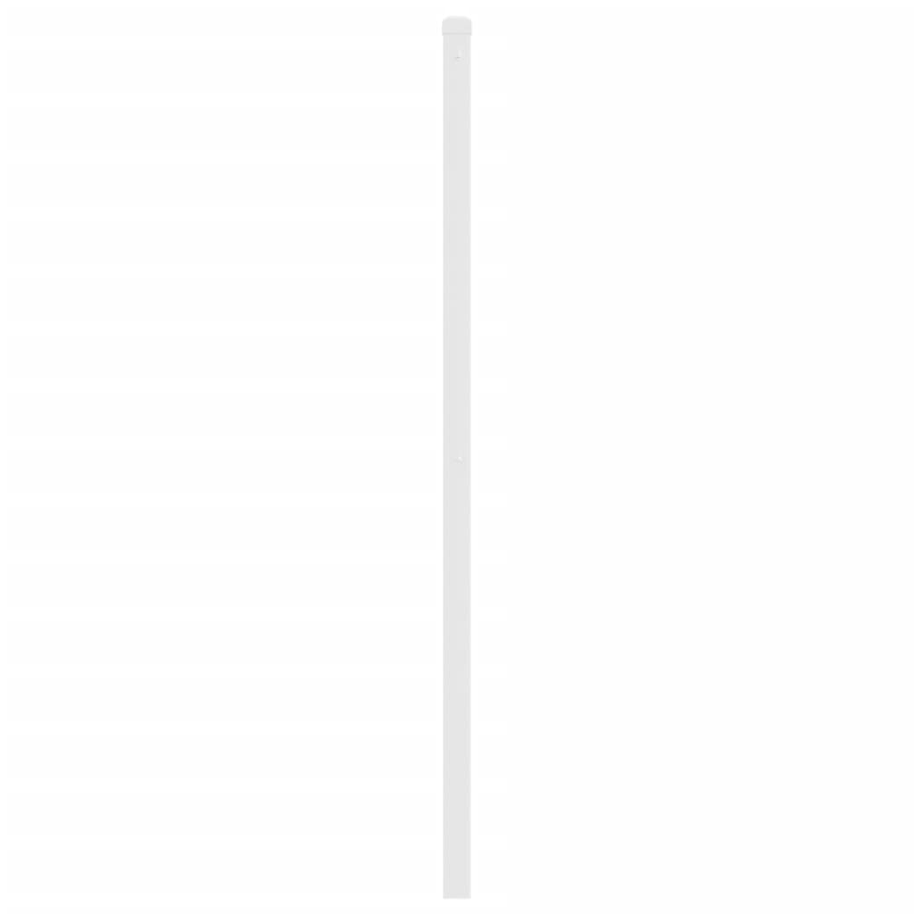 vidaXL Metalowe wymienne wezgłowie, białe, 200 cm