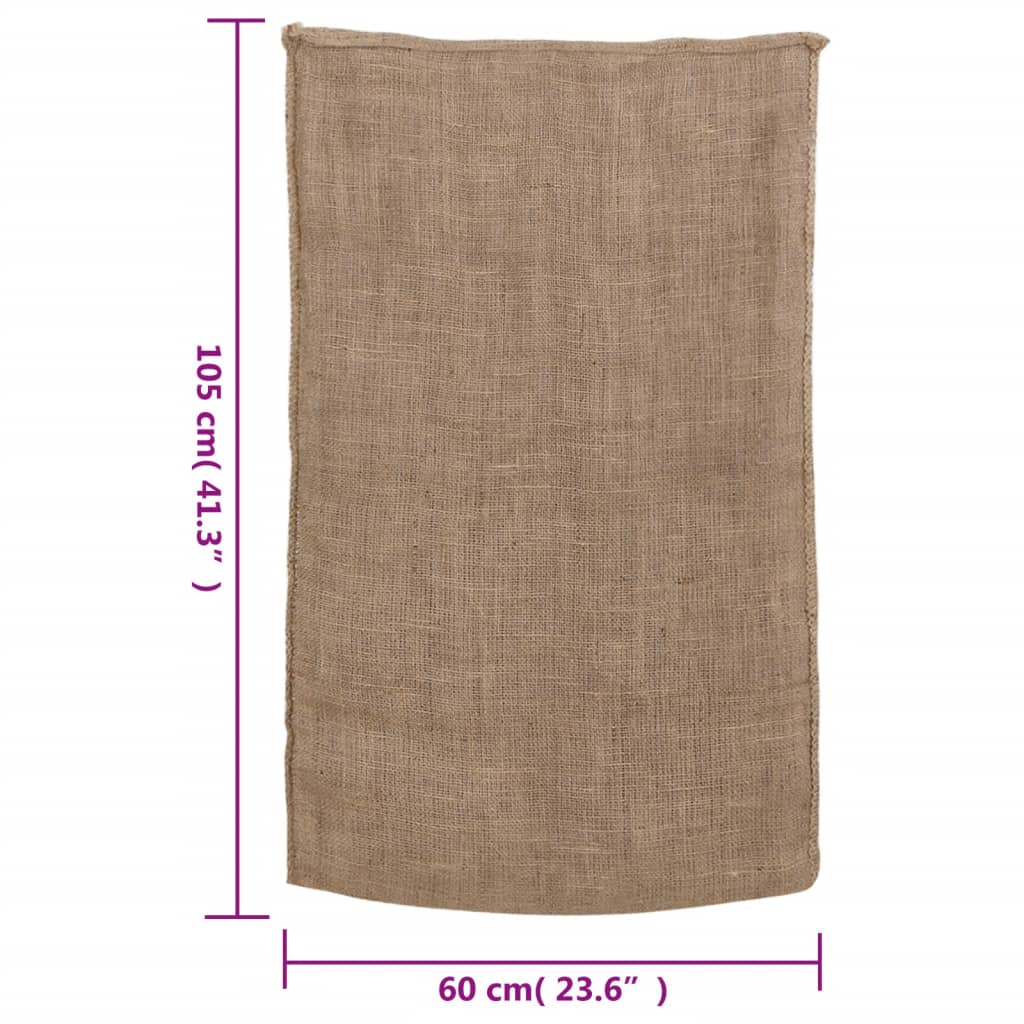 vidaXL Worki jutowe 5 szt. 60x105 cm 100% juta 220 gsm