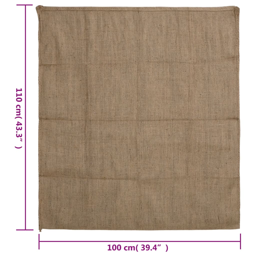 vidaXL Worki jutowe 10 szt. 100x110 cm 100% juta 340 gsm