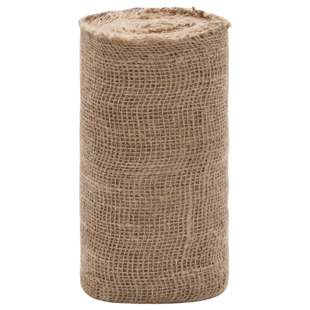 vidaXL Tkanina jutowa w rolce, 0,25x50 m, 100% juta, 200 g/m²