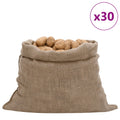 vidaXL Worki jutowe, 30 szt., 100x110 cm, 100% juta, 220 g/m²