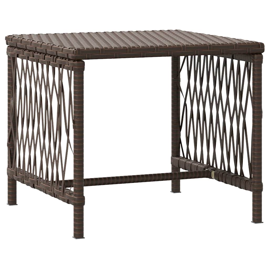 vidaXL Leżak 3 pcs Brązowy i kremowy biały 200 x 55 x 92 cm polirattan