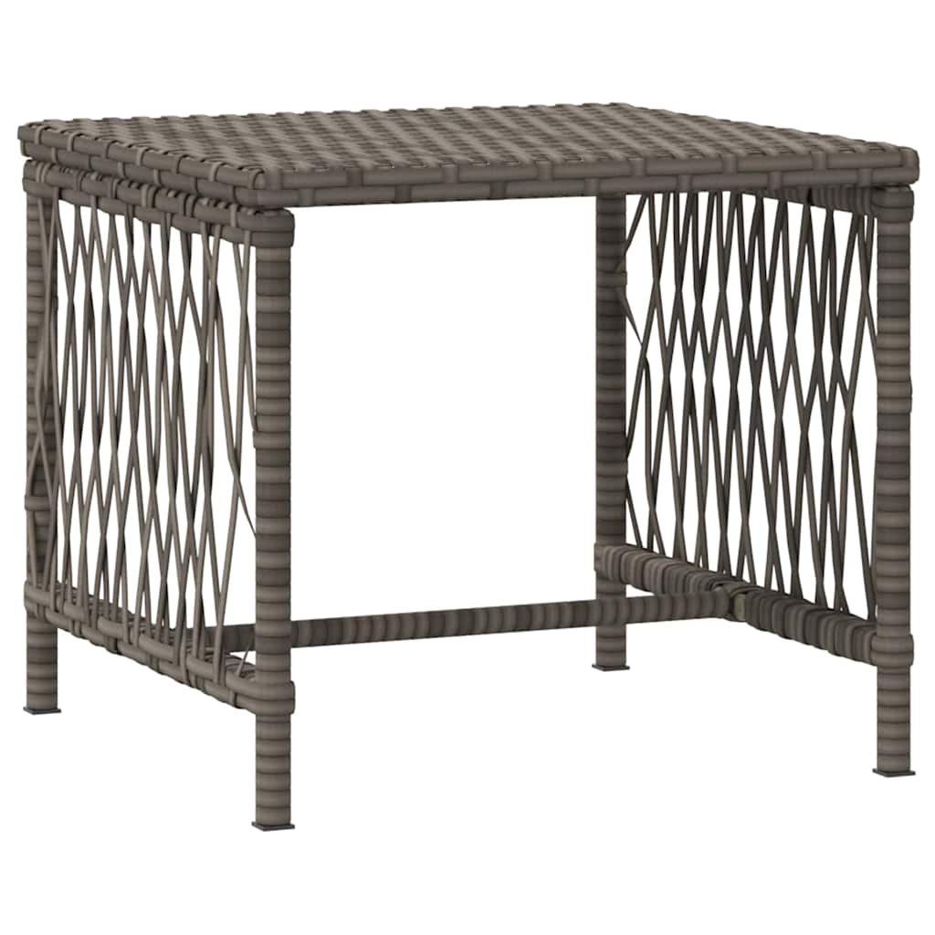 vidaXL Leżak 3 pcs Szary i granatowy 200 x 55 x 92 cm polirattan