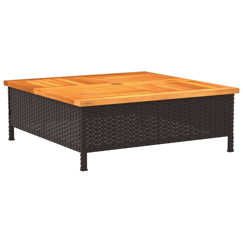 vidaXL Osłona na podstawę parasola ogrodowego, czarna, 70x70x25 cm