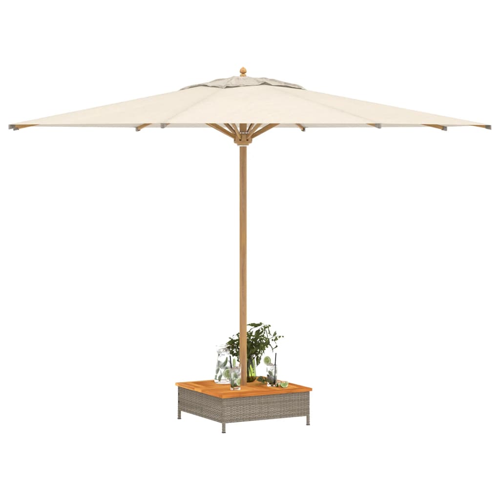 vidaXL Osłona na podstawę parasola ogrodowego, szara, 70x70x25 cm