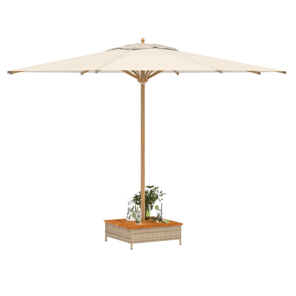 vidaXL Osłona na podstawę parasola ogrodowego, beżowa, 70x70x25 cm