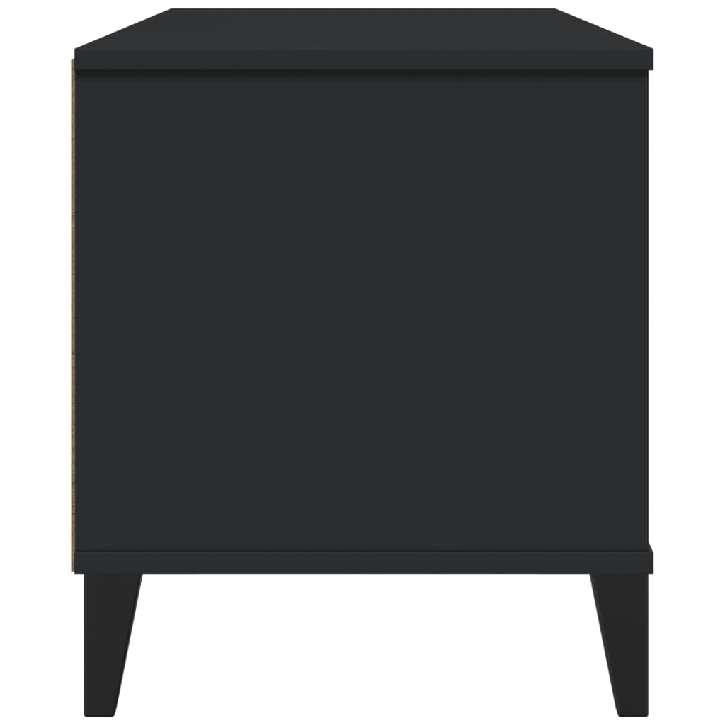 vidaXL Szafka pod telewizor VIKEN, czarna, materiał drewnopochodny
