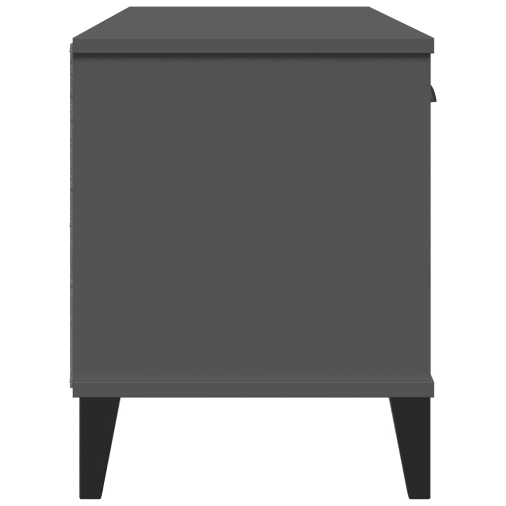 vidaXL Ławka na buty VIKEN, antracytowa, 106x35x45 cm