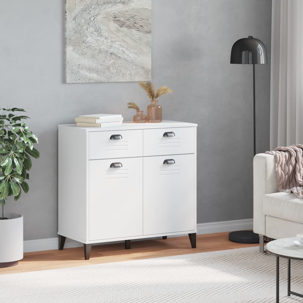 vidaXL Szafka VIKEN, biała, 80x40x80 cm, materiał drewnopochodny