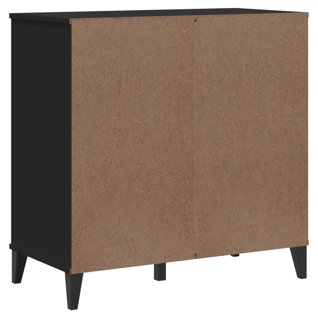 vidaXL Szafka VIKEN, czarna, 80x40x80 cm, materiał drewnopochodny