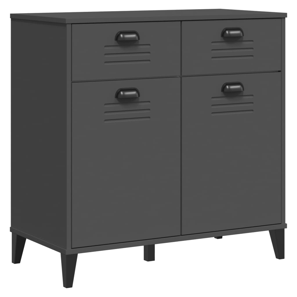 vidaXL Szafka VIKEN, antracytowa, 80x40x80 cm, materiał drewnopochodny