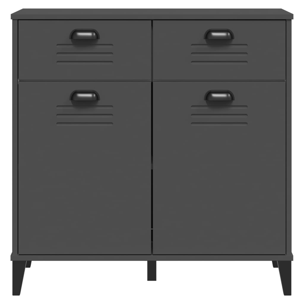 vidaXL Szafka VIKEN, antracytowa, 80x40x80 cm, materiał drewnopochodny