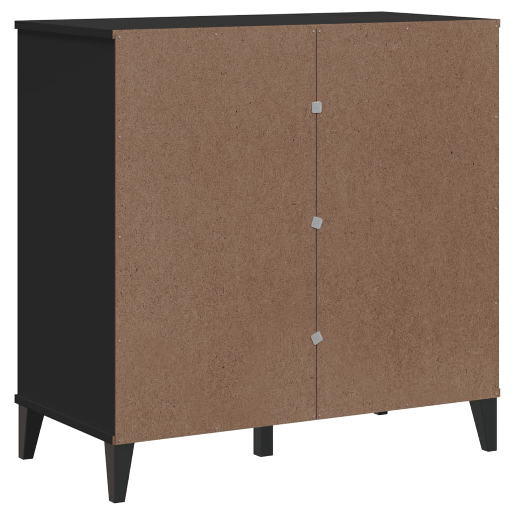 vidaXL Szafka VIKEN, czarna, 80x40x80 cm, materiał drewnopochodny