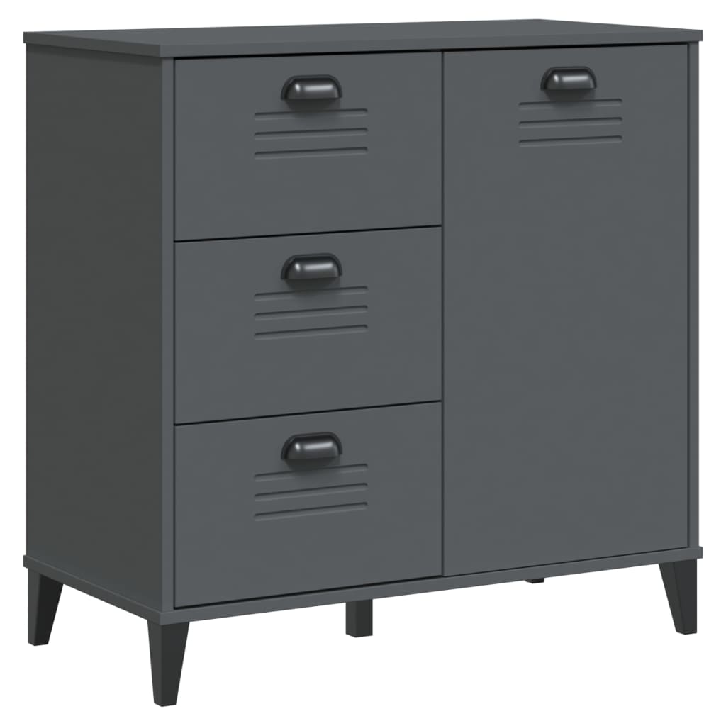 vidaXL Szafka VIKEN, antracytowa, 80x40x80 cm, materiał drewnopochodny