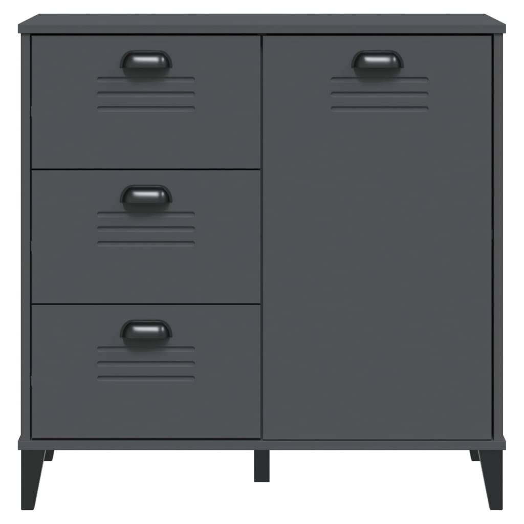 vidaXL Szafka VIKEN, antracytowa, 80x40x80 cm, materiał drewnopochodny