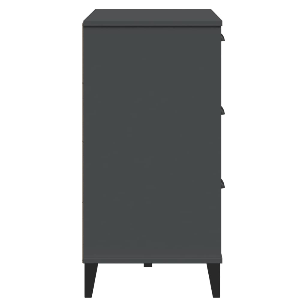 vidaXL Szafka VIKEN, antracytowa, 80x40x80 cm, materiał drewnopochodny