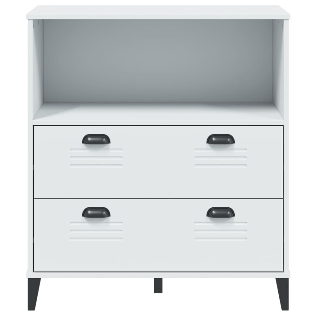 vidaXL Szafka VIKEN, biała, 80x40x90 cm, materiał drewnopochodny