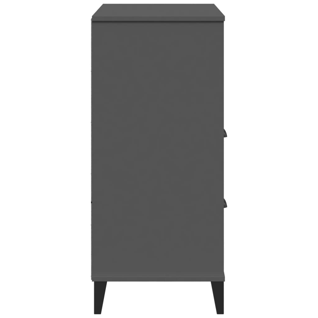 vidaXL Szafka VIKEN, antracytowa, 80x40x90 cm, materiał drewnopochodny