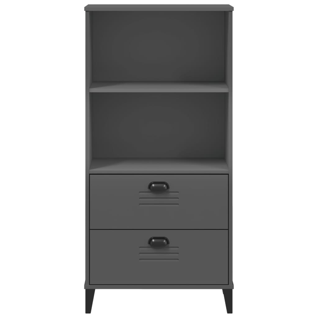 vidaXL Regał VIKEN, antracytowy, 60x35x123 cm, materiał drewnopochodny